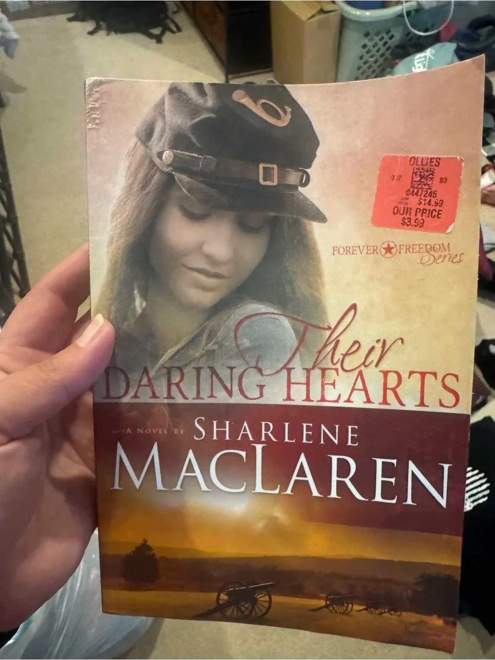 Sharlene MacLaren Their Daring Hearts Paperback Book - Brown/Cream